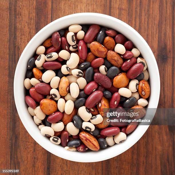 mixed beans - dried food stock pictures, royalty-free photos & images