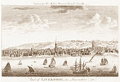Liverpool - 18th Century Engraved Image