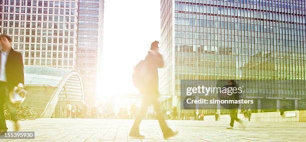 city life - canary wharf railway station stock pictures, royalty-free photos & images