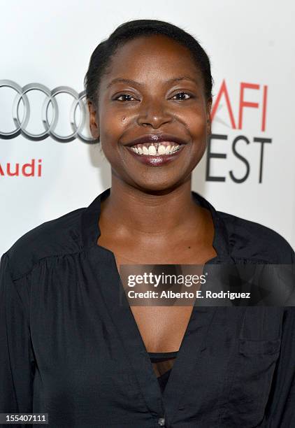 Director Jacqueline Lyanga arrives at the "Holy Motors" special screening during the 2012 AFI Fest at Grauman's Chinese Theatre on November 3, 2012...