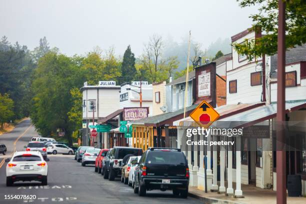 historic old town of julian, california - julian stockfoto's en -beelden