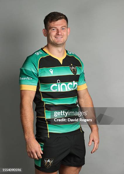 Sam Graham of Northampton Saints poses for a portrait during the ...