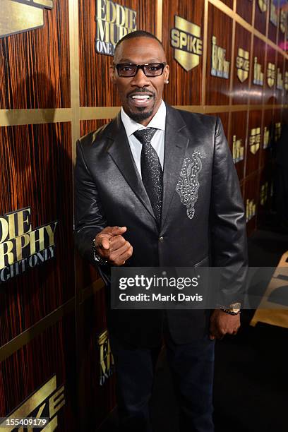 Charlie Murphy arrives at Spike TV's "Eddie Murphy: One Night Only" at the Saban Theatre on November 3, 2012 in Beverly Hills, California.