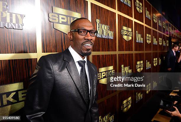 Charlie Murphy arrives at Spike TV's "Eddie Murphy: One Night Only" at the Saban Theatre on November 3, 2012 in Beverly Hills, California.