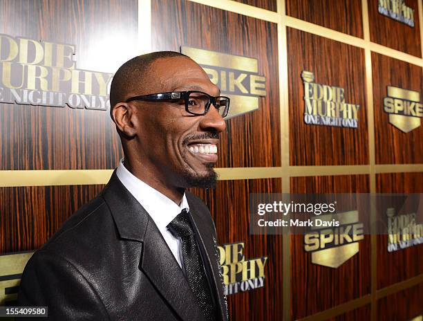 Comedian Charlie Murphy arrives at Spike TV's "Eddie Murphy: One Night Only" at the Saban Theatre on November 3, 2012 in Beverly Hills, California.