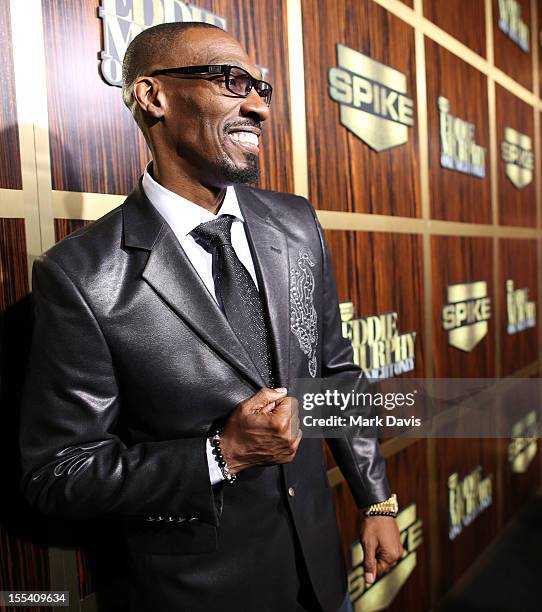 Comedian Charlie Murphy arrives at Spike TV's "Eddie Murphy: One Night Only" at the Saban Theatre on November 3, 2012 in Beverly Hills, California.