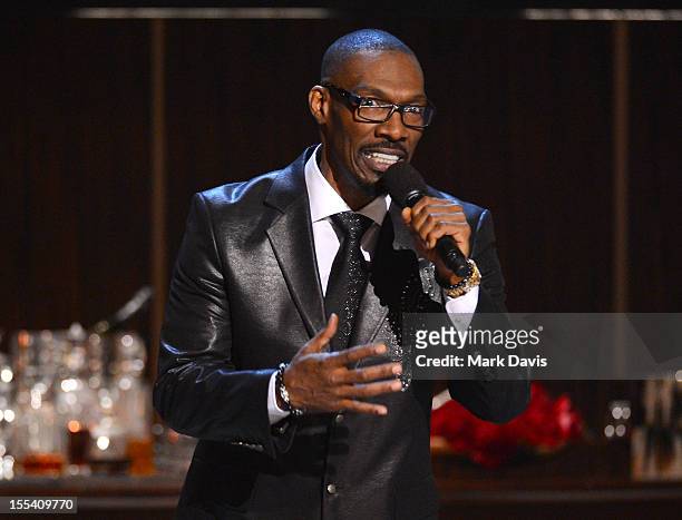 Presenter Charlie Murphy speaks onstage at Spike TV's "Eddie Murphy: One Night Only" at the Saban Theatre on November 3, 2012 in Beverly Hills,...
