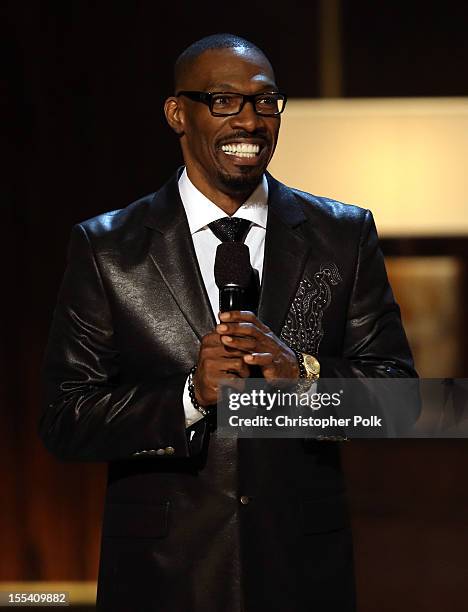 Presenter Charlie Murphy speaks onstage at Spike TV's "Eddie Murphy: One Night Only" at the Saban Theatre on November 3, 2012 in Beverly Hills,...