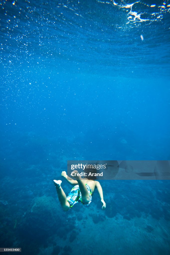 Diving boy