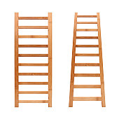 Ladder (Clipping path!) isolated on white background