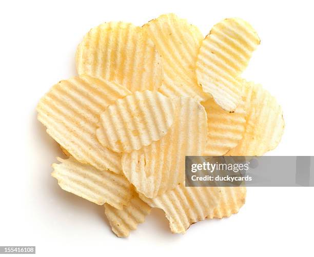 uno se sirve de papas fritas 1 onza ondulado - patatas fritas de churrería fotografías e imágenes de stock