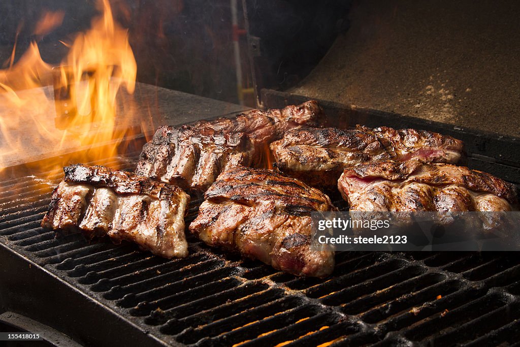 リブ、グリル