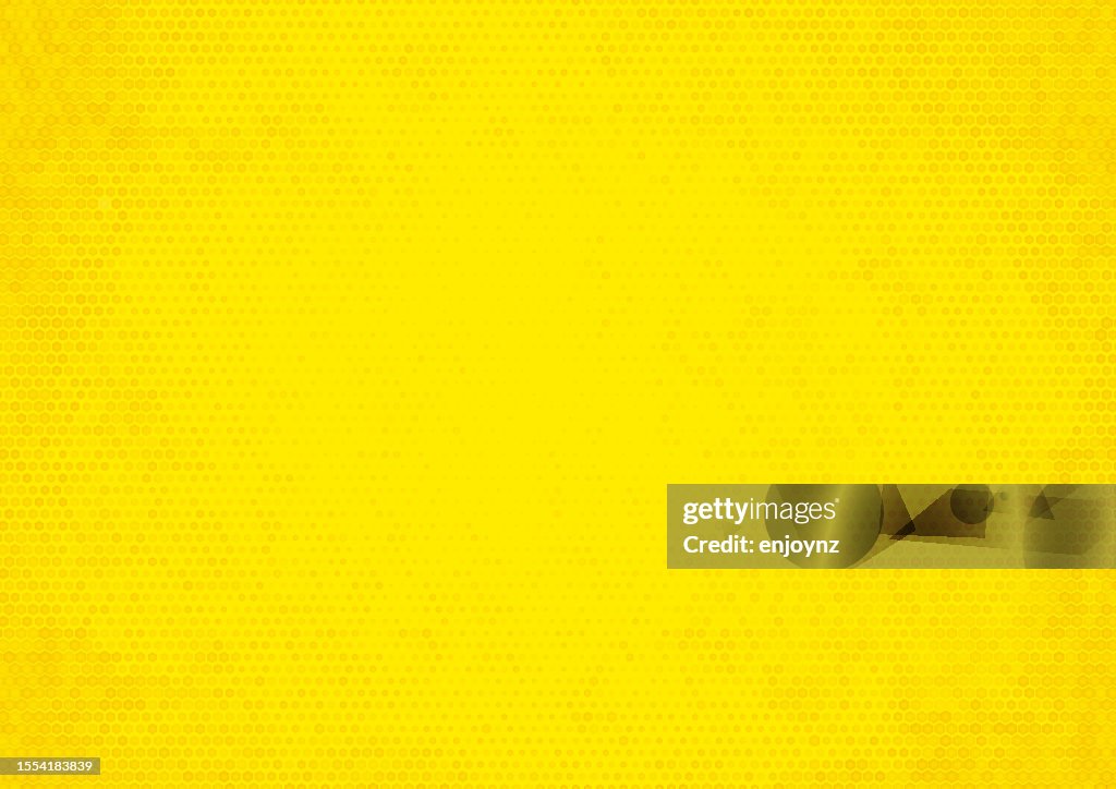 Padrão texturizado de hexágono amarelo do favo de mel