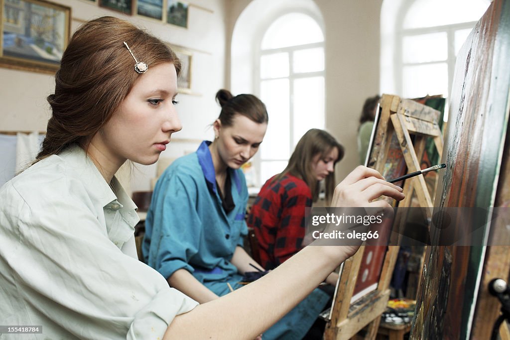 Jovens artistas Pintura Oficina