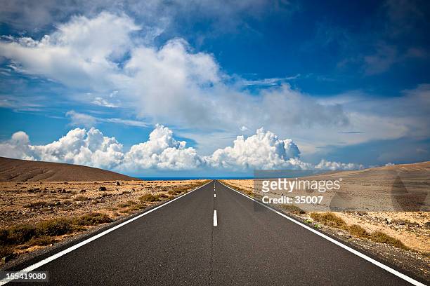 straight forward - desert road stock pictures, royalty-free photos & images