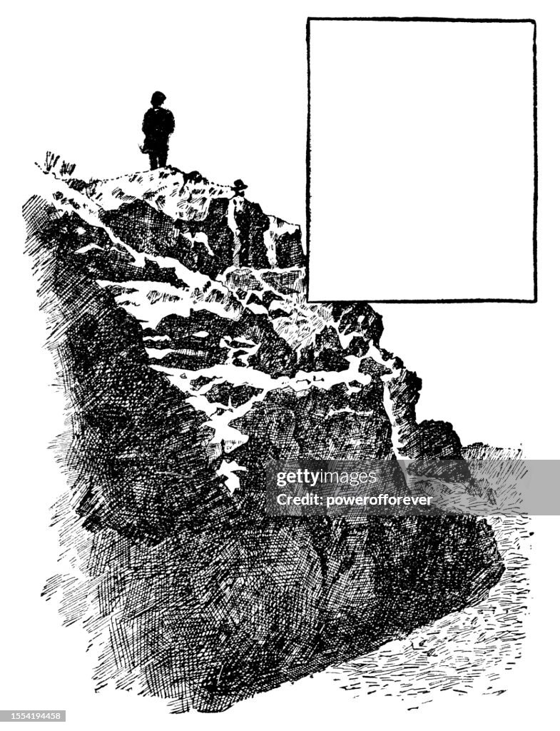 Pawnee Rock on the Santa Fe Trail in Kansas, United States - 19th Century