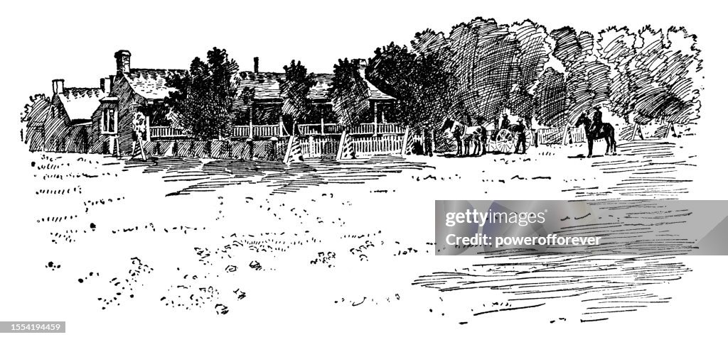 Lucien Maxwell’s House at Philmont Scout Ranch in Cimarron, New Mexico, United States - 19th Century