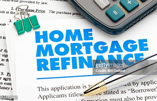 home mortgage refinance - application form stock pictures, royalty-free photos & images