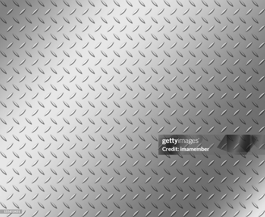 Diamond Form Stahl Schild Textur mit Textfreiraum