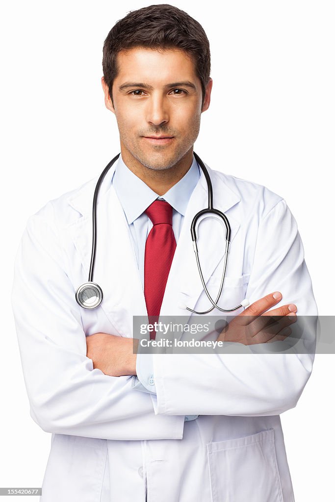 Confiante masculino médico-isolada