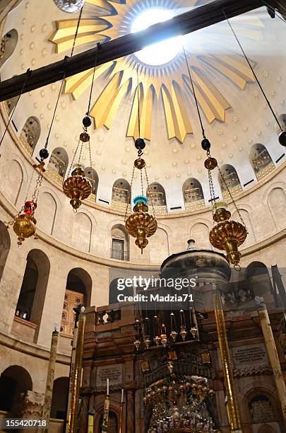 holy sepulchre in jerusalem - church of the holy sepulchre stock pictures, royalty-free photos & images