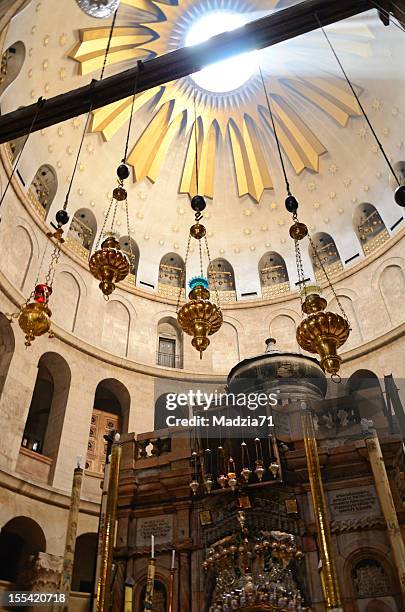 holy sepulchre in jerusalem - church of the holy sepulchre 個照片及圖片檔