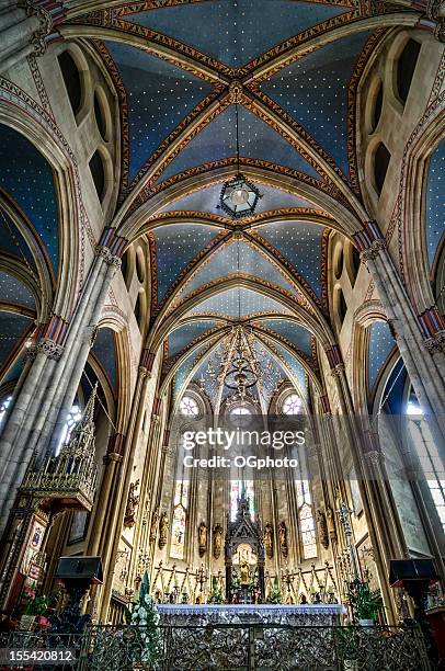 altar da catedral de zagreb, croácia - zagreb - fotografias e filmes do acervo