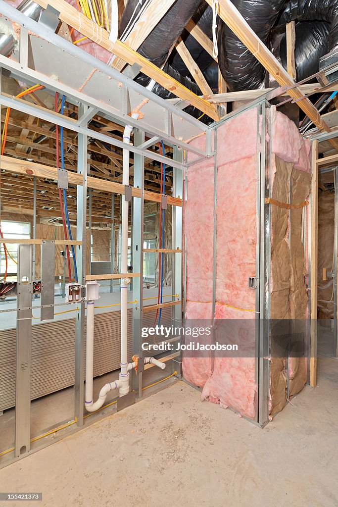 Metal beam construction and insulation