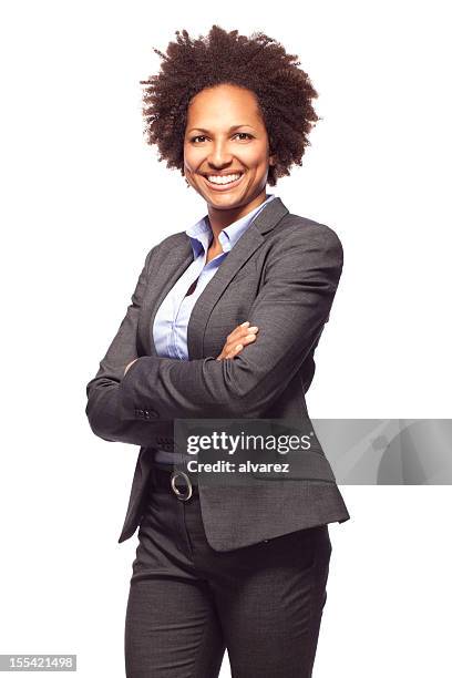 business woman - zwart pak stockfoto's en -beelden