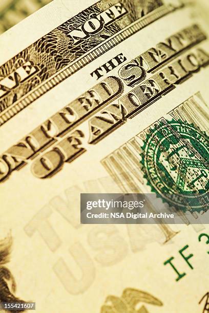 detail of a us dollar bill (high resolution image) - five dollar bill stock pictures, royalty-free photos & images