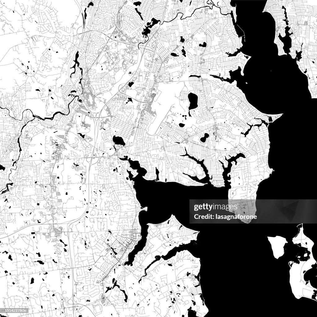 Warwick, Rhode Island, USA Vector Map