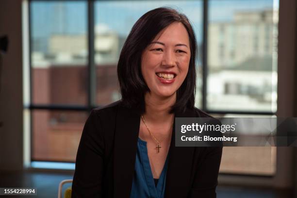 Deborah Liu, chief executive officer of Ancestry.com Inc., during an interview for an episode of "The David Rubenstein Show: Peer-to-Peer...