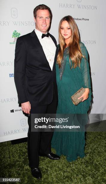 Actress Devon Aoki and husband financier James Bailey attend the 1st Annual Baby2Baby Gala at The BookBindery on November 3, 2012 in Culver City,...