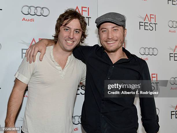 Directors Bill Ross and Turner Ross arrive at the "Holy Motors" special screening during the 2012 AFI Fest at Grauman's Chinese Theatre on November...