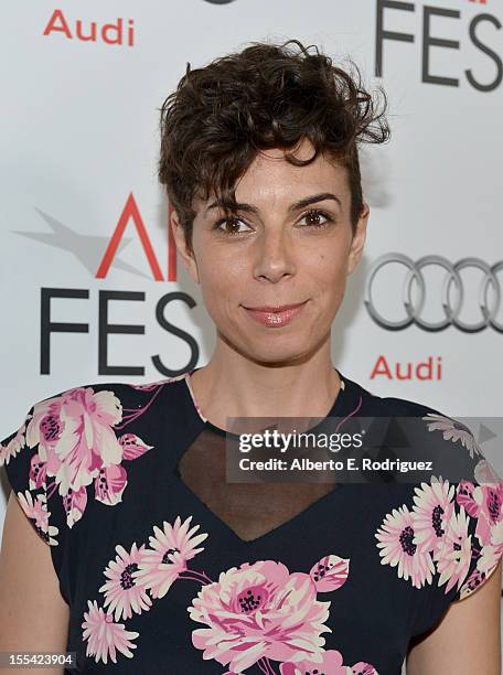 Producer Holly O'Brien arrives at the "Holy Motors" special screening during the 2012 AFI Fest at Grauman's Chinese Theatre on November 3, 2012 in...