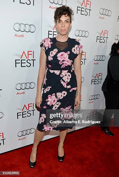 Producer Holly O'Brien arrives at the "Holy Motors" special screening during the 2012 AFI Fest at Grauman's Chinese Theatre on November 3, 2012 in...