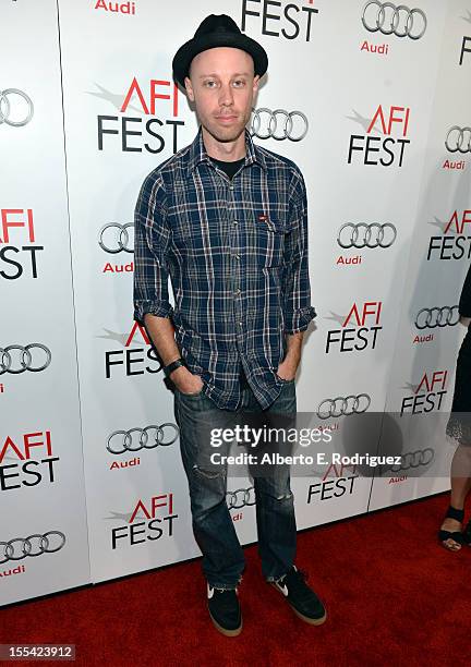 Director Joel Potrykus arrives at the "Holy Motors" special screening during the 2012 AFI Fest at Grauman's Chinese Theatre on November 3, 2012 in...