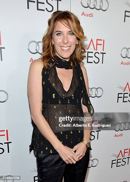 Director Amy Berge arrives at the "Holy Motors" special screening during the 2012 AFI Fest at Grauman's Chinese Theatre on November 3, 2012 in...