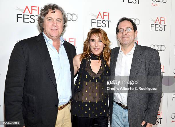 Co-president/ co-founder of Sony Pictures Classic Tom Bernard, director Amy Berg, and Co-president/ co-founder of Sony Pictures Classic Michael...
