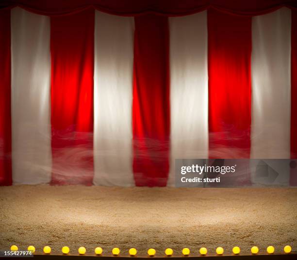 empty circus - circus lights stock pictures, royalty-free photos & images