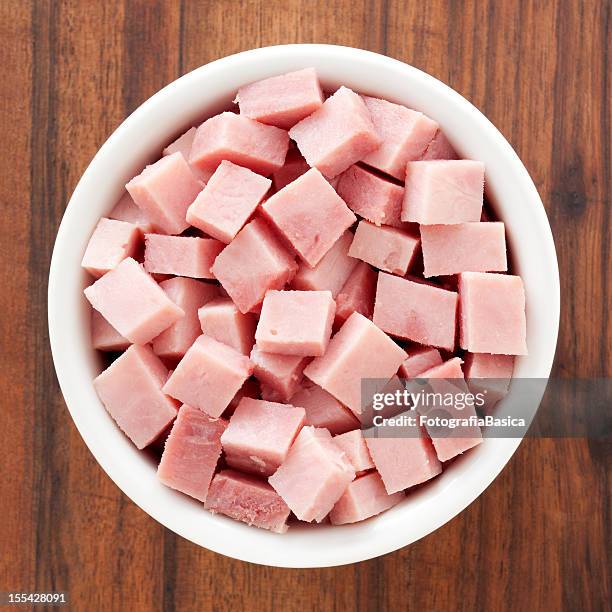 diced ham - sliced ham stock pictures, royalty-free photos & images