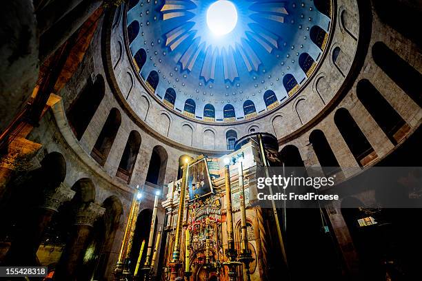 聖墳墓教会でエルサレム - church of the holy sepulchre ストックフォトと画像