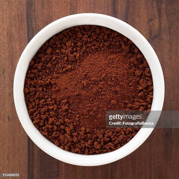 instant coffee - ground coffee 個照片及圖片檔