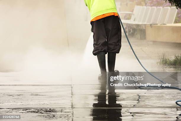 calçada vapor de limpeza, em san francisco, ca, 2012 - força da natureza - fotografias e filmes do acervo