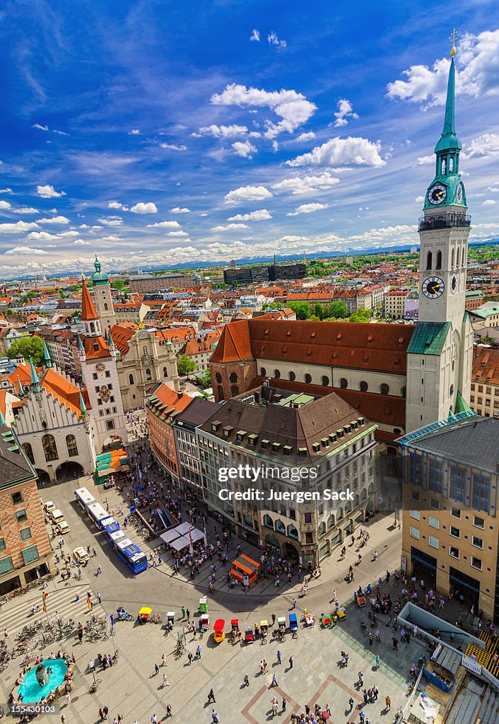 München mit Blick auf die Stadt