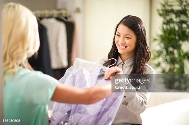 dry cleaning - dry cleaning shop stock pictures, royalty-free photos & images