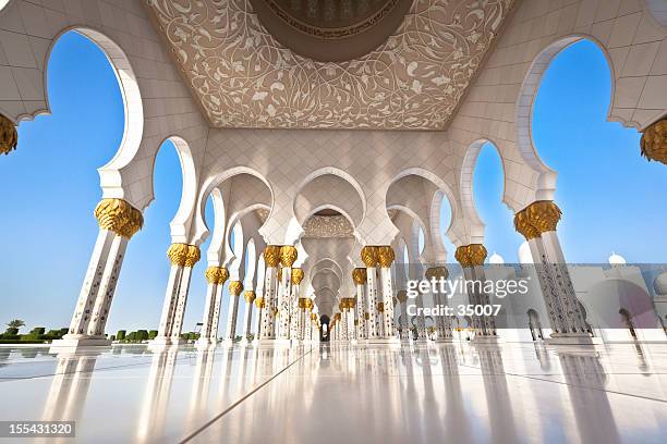 mezquita-sheik zayed grand abu dhabi - mezquitas fotografías e imágenes de stock