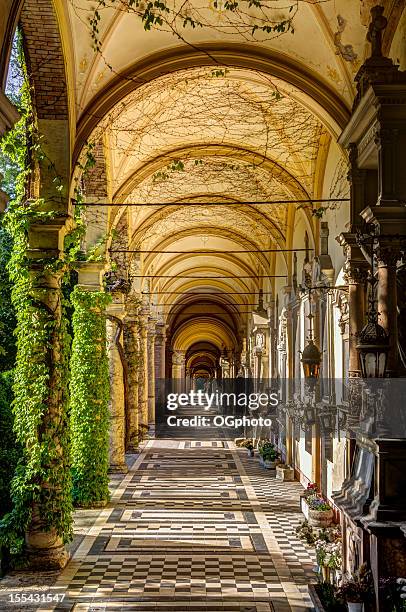 passageway of stairs and arches. - zagreb stock pictures, royalty-free photos & images