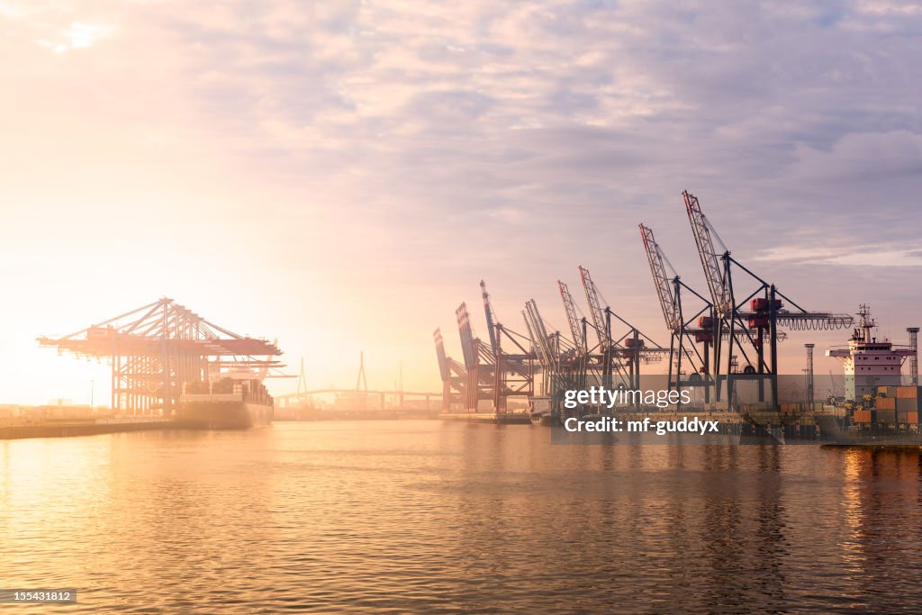 Hamburg Harbour Container Terminal