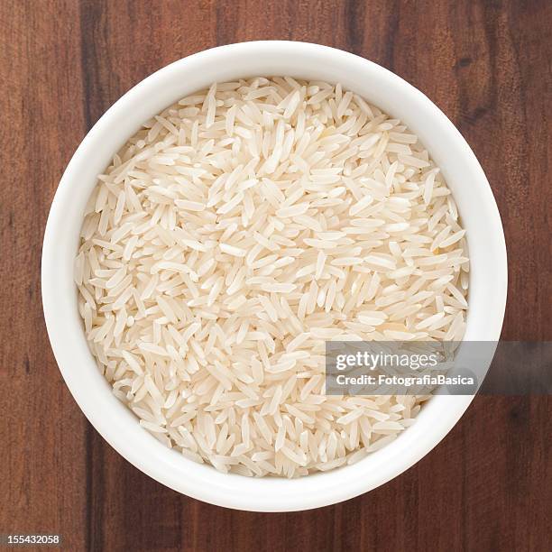 basmati rice - basmati rice stock pictures, royalty-free photos & images